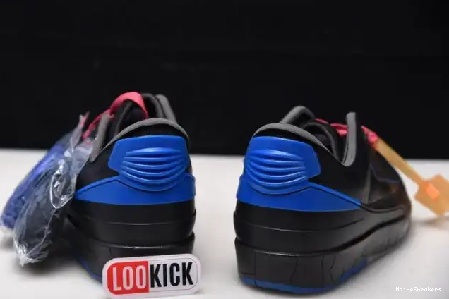 MaikeSneakers Off-White DJ4375-004 Blue Retro 2 Low Black SP Jordan 0326